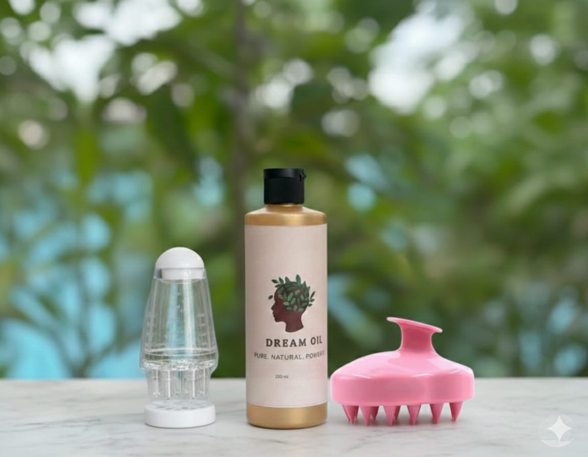 150ml Dream Oil + Applicator + Massager Combo