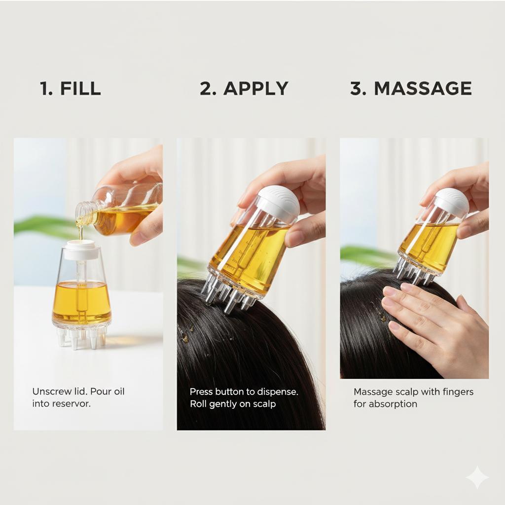 Scalp Oil Applicator